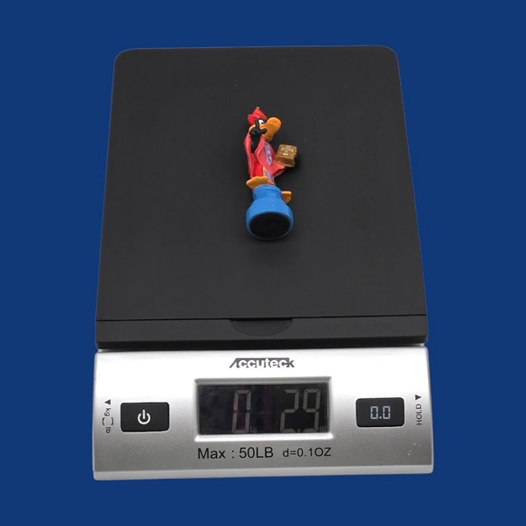 Rare Looney Tunes 1989 Warner Bros Saratoga Mint Daffy Duck Bishop Chess Piece - Picture 8 of 11